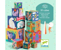 Djeco Kaladėlių piramidė - Laukiniai gyvūnai ( DJ08511 )