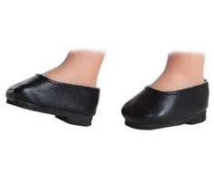 Juodi bateliai 32 cm lėlei