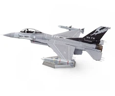Metalinė 3D dėlionė - Lockheed Martin F-16 Fighting Falcon lėktuvas