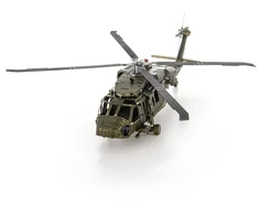Metal Earth Metalinė 3D dėlionė - Sikorsky UH-60 Juodas Hawk sraigtasparnis