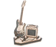 Robotime Medinė 3D dėlionė - Elektrinė gitara