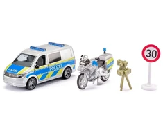 Siku Policijos automobilis ir motociklas