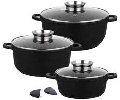 Klausberg KB-7359 8 dalių granito dengtų virtuvės reikmenų rinkinys