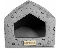 Aio Factory Personalizuotas šuns guolis 50x40 cm, aukštis = 38 cm, juodos letenėlės