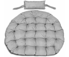 Aio Factory Sodo pagalvėlė 120 cm pakabinamai kėdei, gandro lizdas, vandeniui atspari, pilka