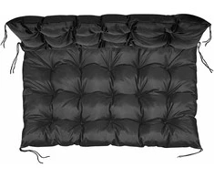Aio Factory Sodo pagalvėlė 120x80 cm palečių suoliukui, vandeniui atspari, juoda