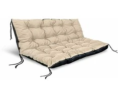 Aio Factory Sodo pagalvėlių komplektas 120/80 cm + 120/40 cm suoliukams, padėklams, vandeniui atsparus, smėlio spalvos