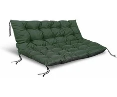 Aio Factory Sodo pagalvėlių komplektas 120/80 cm + 120/40 cm palečių suoliukui, atsparus vandeniui, žalias