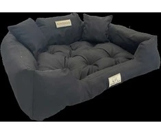 Aio Factory Šuns guolis KINGDOG 130x105 cm, personalizuotas, atsparus vandeniui, juodas