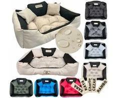 Aio Factory Šuns guolis KINGDOG 130x105 cm, personalizuotas, vandeniui atsparus, smėlio spalvos
