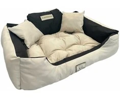 Aio Factory Šuns guolis KINGDOG 130x105 cm, personalizuotas, vandeniui atsparus, smėlio spalvos