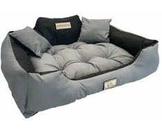 Aio Factory Šuns guolis KINGDOG 130x105 cm, personalizuotas, atsparus vandeniui, tamsiai pilkas