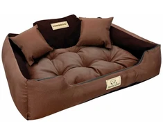 Aio Factory Šuns guolis KINGDOG 130x105 cm, personalizuotas, atsparus vandeniui, rudas