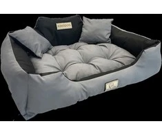 Aio Factory Šuns guolis KINGDOG 145x115 cm, personalizuotas, atsparus vandeniui, tamsiai pilkas