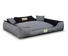 Aio Factory Šuns guolis KINGDOG MM43 115x95 cm, nuimamas, personalizuotas, neslystantis, tamsiai pilkas