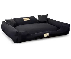 Aio Factory Šuns guolis KINGDOG MM43 115x95 cm, nuimamas, personalizuotas, neslystantis, juodas