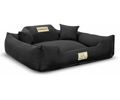 Aio Factory Šuns guolis KINGDOG MM43 75x65 cm, nuimamas, neslystantis, juodas, personalizuotas