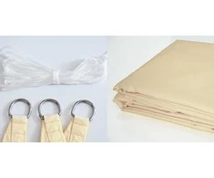 Aio Factory Vandeniui atspari „Codura“ saulės burė 3x3x3m smėlio spalvos