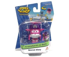 Alpha Group Super Wings transformuojantis robotas Dizzy Rescue 5cm
