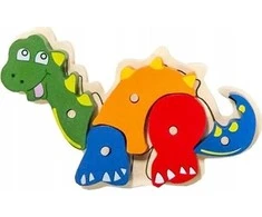 Brak Danych Medinė dėlionė dinozaurams, 5 vnt.