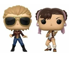 Funko POP! Marvel Kapitonas Marvel prieš Chun-Li 2 pakuotės