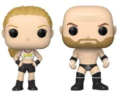 Funko POP! WWE Triple H ir Ronda Rousey figūrėlės (2 vnt. pakuotėje)