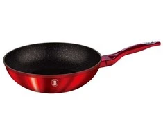 Berlinger Haus BH-1267 granito keptuvė Wok“, Ø28 cm, bordo spalvos