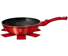 Berlinger Haus BH-1267 granito keptuvė Wok“, Ø28 cm, bordo spalvos