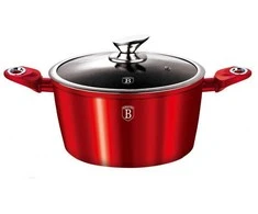 Berlinger Haus BH-1256 20 cm raudono metalo granito puodas