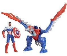 Hasbro Mech Strike Mechasaurus figūrėlės Captain America 2 vnt.