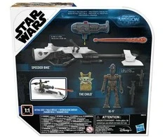 Hasbro Star Wars Mission Fleet greitaeigis motociklas, 5 vnt. pakuotėje