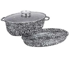 Klausberg KB-7367 keraminė keptuvė su dangčiu ir grotelėmis
