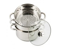 Garų puodas King Hoff Kinghoff KH-3328 nerūdijančio plieno garintuvų rinkinys, 4 dalys, 22 cm
