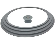 King Hoff Universali Universalus dangtelis, stiklas-silikonas, skersmuo 24, 26, 28 cm kinghoff