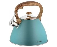 Klausberg KB-7263 3L smaragdo spalvos nerūdijančio plieno virdulys su švilpimu