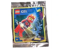 LEGO kaladėlės 952012 "City" naras su fakelo maišeliu