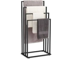 „Excellent Houseware“ 4 pakopų rankšluosčių stovas – juoda