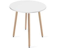 Leobert Stalas KAMI apvalus MDF stalviršis, baltas, Ø 60 cm, 74 cm