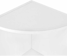 Leobert Kampinis stelažas su 5 lentynomis, baltas, 30 × 30 × 129,5 cm