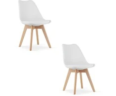 Leobert MARK kėdės, baltos x 2