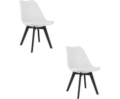 Leobert MARK kėdė – baltos / juodos kojos x 2