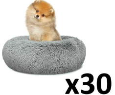 Leobert Pliušinė lova S 40 cm - šviesiai pilka x 30