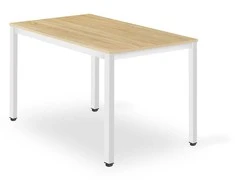 Leobert TESSA stalas 120 cm x 60 cm - ąžuolo / balta kojos