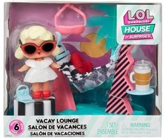 MGA Lėlė siurprizas L.O.L. Surprise! O.M.G. House of Surprises Vacay Lounge Playset