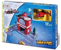 "Maisto Build N Play" ugniagesių brigada su sraigtasparniu