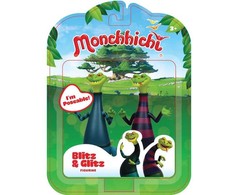 MONCHHICHI Blitz ir Glitz figūrėlės, 2 vnt. pakuotėje, 10 cm