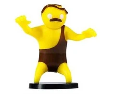 My Store PMI Gang Beasts 1 serijos imtynininkas, geltonas, 7 cm