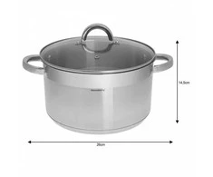 Klausberg KB-7127 modernus daugiasluoksnis puodas su dangčiu, 26 cm