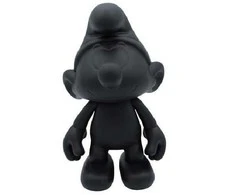 Puppy Šuniuko Smurfo vinilo matinės juodos spalvos judama figūrėlė 20 cm