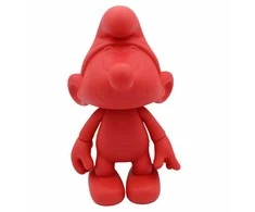 Puppy Vinilo matinės raudonos spalvos judama šuniuko Smurfo figūrėlė, 20 cm